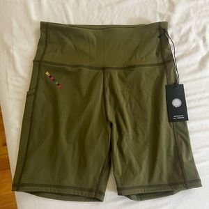 NWT Saturdays all terrain bike shorts in olive